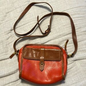 Orange small Madewell purse
